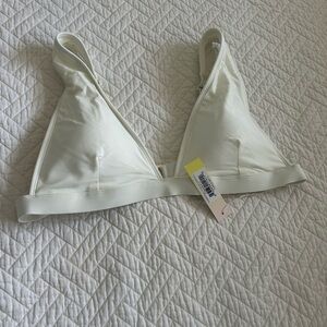 Summersalt Cream Triangle bikini top. NWT. Size 12